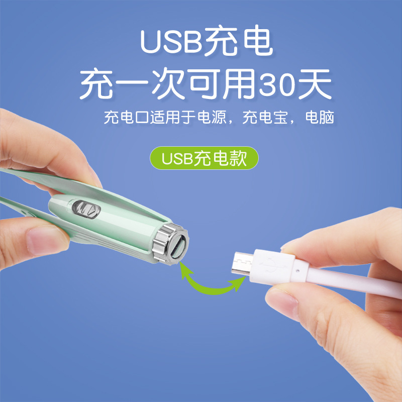 家用儿童3件发光挖耳勺带灯硅胶软头掏耳勺采耳工具耳屎夹器套装
